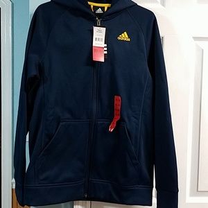 Brand new zip up jacket w/hood